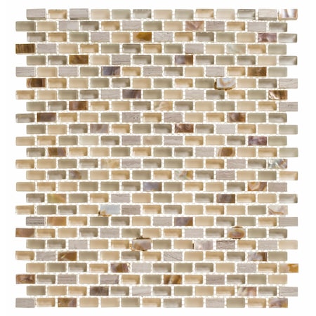 Andova Tiles ANDOVA TILES Tino 0.38" x 0.75" Natural Stone Mosaic Wall & Floor Tile ANDTIN116